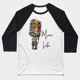 Music is Life Music Quotes Baseball T-Shirt